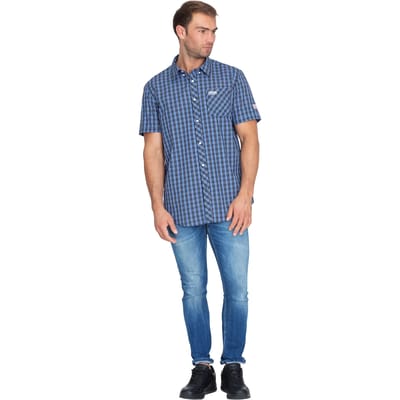 Lonsdale Brixworth Shirt Met Korte Mouwen Blauw M Man