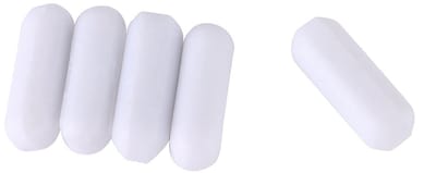 Dailygoody - Magnetische Roerstaafjes - Laboratorium Mixers - 5 Stuks - Wit - PTFE - Voor het mixen van vloeistoffen - Geschikt voor laboratoria - 5 S...