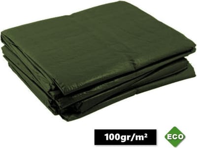 Groen afdekzeil bache bouwzeil 10x15m 100gr/m²