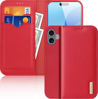 Dux Ducis - Telefoonhoesje geschikt voor Apple iPhone 16 - Hivo Series Case - Rood