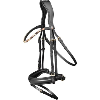 Gecombineerd hoofdstel met neusriem Waldhausen X-Line Goldheart