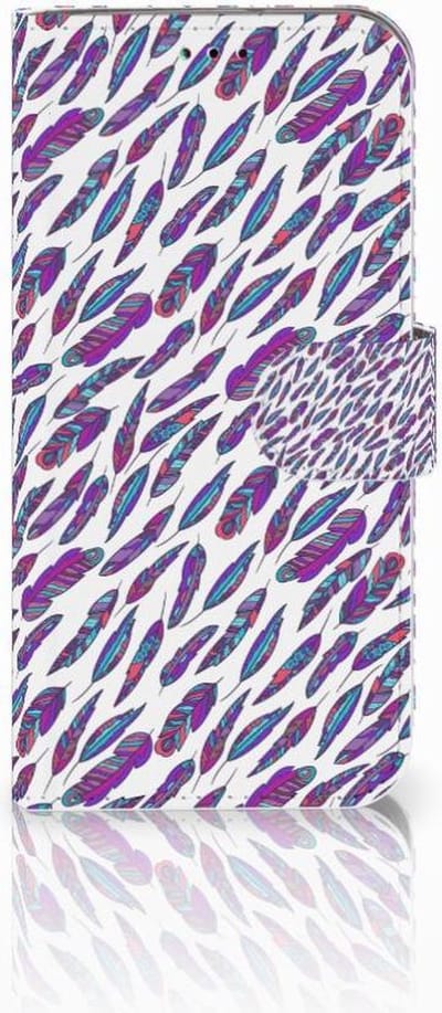 Samsung Galaxy A40 Telefoon Hoesje Feathers Color