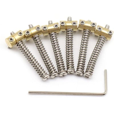 Ensemble de 6 Vis de Montage de Chevalet pour Guitare Électrique 6 Cordes Selle Fixe pour Guitare Électrique TL Accessoires
