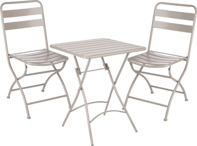 Mica Decorations Evita Bistroset - Set van 3 - Metaal - Bruin