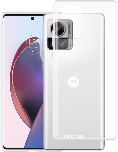 Just in Case hoesje geschikt voor Motorola Edge 30 Ultra Hoesje Siliconen - Flexibele Case - Transparant