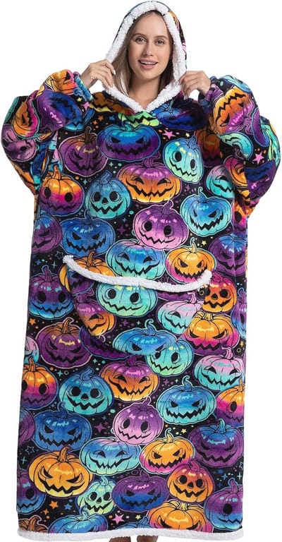 Grote Hoodiedeken met Enorme Zak - Unisex Sweaterdeken in Universele Maat
