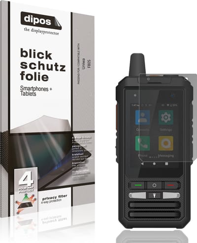 dipos – Matte Privacy Screenprotector geschikt voor Uniwa F80S | Anti-Spy Beschermfolie