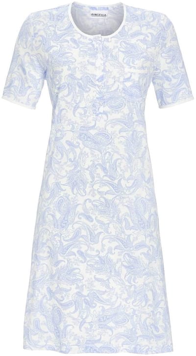 Ringella – Soft Paisley – Nachtkleed – 5211068 – Azur – Maat 40
