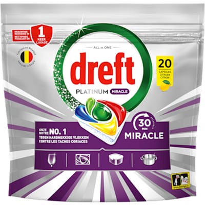 Dreft Vaatwastabletten Miracle Lemon 20 stuks