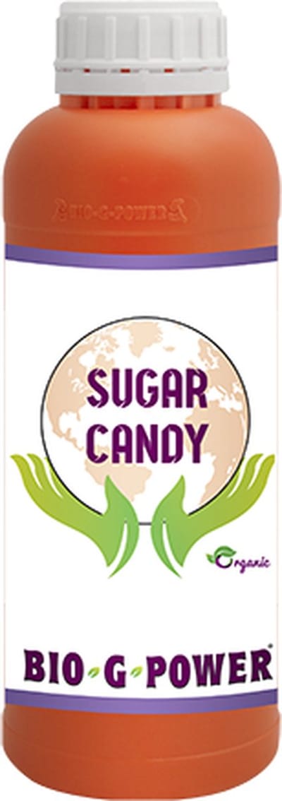 Bio G Power Sugar Candy 1L word gebruikt in tuinplanten , huisplanten , in kweektent en kassen Voor een betere smaak en opbrengst, kristallen