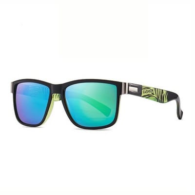 Bovista Polarizerende Zonnebril - Zonnenbrillen - Zonnenbril - Sun Glasses - Sunglasses - Techno Bril - Rave & Festival - Premium Quality - Groene Lens
