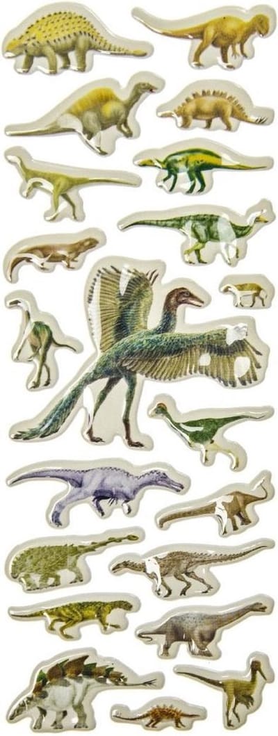 Lg-imports Stickers Dino's Junior 17 X 7,5 Cm Papier 20-delig