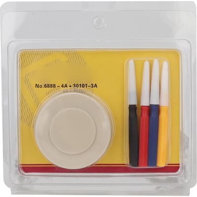 4 Pièces Stylo à Huile Pointe Trempée 1 Pièce Huilier Plat Ensemble d'Outils Accessoire de Réparation de Montre(Set de stylos à huile ) yellow