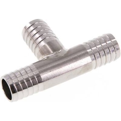 13 mm RVS 1.4301 T-Slangkoppeling