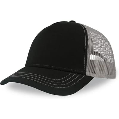Atlantis Headwear Rapper Canvas Cap Recycled AT426 - BLACK/GREY - One size