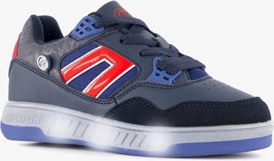 Breezy Rollers Kinder Sneakers met Wieltjes - Blauw LED - Schoenen met wieltjes - Rolschoenen - Maat: 35