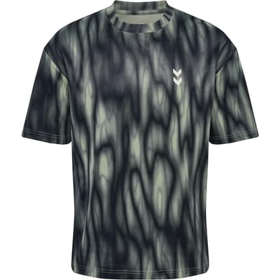 Hummel Hiit Aop Loose T-Shirt S/S 230129 Seagrass-XXL