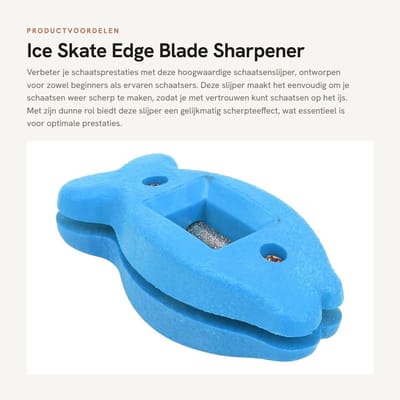 Dailygoods- Schaats Slijper Antislip - Slijpsteen - Slijpgereedschap - Gekwalificeerd Kunststof - Duurzaam - Lichtgewicht - Schaatsmes Slijper