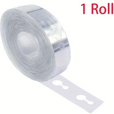 1 Rouleau de Bandes Transparentes pour Arche et Guirlande de Ballons - Ruban plus résistant pour Halloween, Noël, Mariages, Anniversaires, Remises de diplômes, Décorations pour la Fête des Mères gray