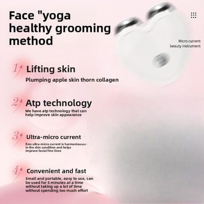 Nieuw microstroom schoonheidsapparaat V gezichtslift verstevigende huidverjongingsroller massager EMS microstroom schoonheidsapparaat wit