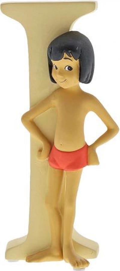 Disney Alfabet - Letter I - 'I' als in India - Mowgli uit Jungle Book