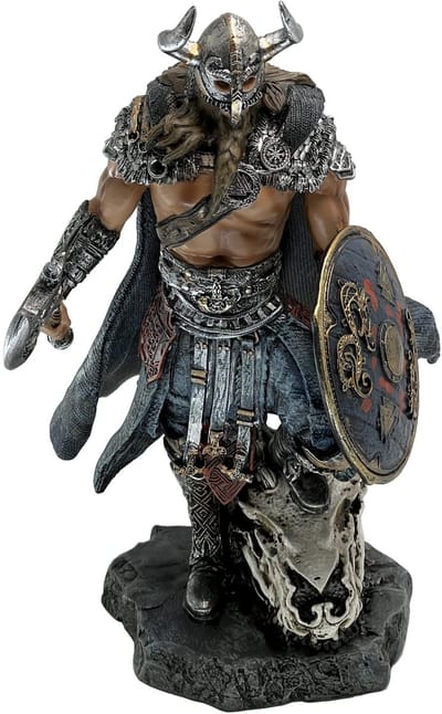 Dailygoods- Standbeeld Viking Warrior - Hars Beeld - Huisdecoratie - Kantoor Bureau - Cadeau voor Woonkamer - Veranda - Desktop Arrangement