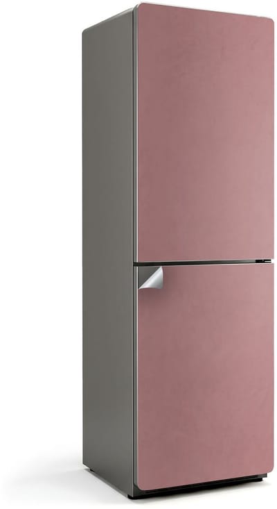 Wallfluent Koelkaststickers - Roze Koelkast Folie - 60 cm x 190 cm - Roze Koelkaststickers - Grote Koelkast Sticker - Koelkast Design - Decoratieve Koelkaststicker - Koelkast Opknappen Sticker