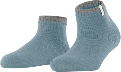 FALKE Cosy Plush gedessineerd wol alpaca sokken dames blauw - maat 39-42