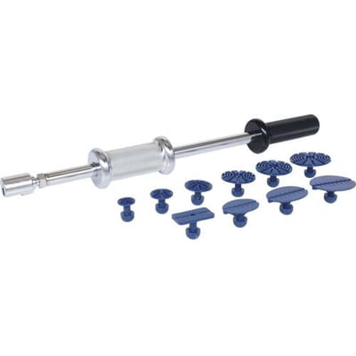 KS Tools 140.2510 Professionele uitbuizingsset met glijhamer, 11-delig