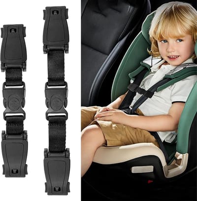Dailygoods- Riembeveiliging 2 Stuks - Anti-gespbescherming - Veiligheidsgordel Kinderstoel - Veiligheidsgordel Hond - Universele Pasvorm - Duurzaam Materiaal