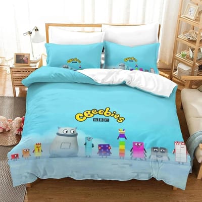Collection de Literie Cartoon NumberBlocks Housse de couette Collection de lit Housse de couette Housse d'oreiller Couette Taille King Queen Garçons Adulte AU Single(140x210cm)