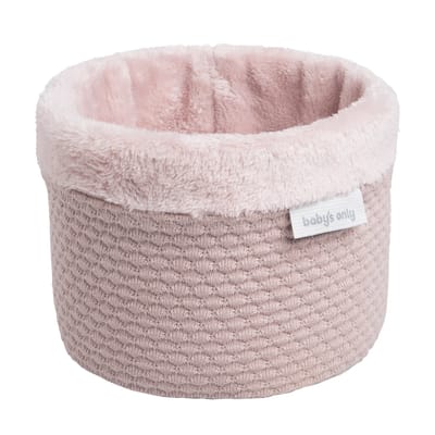 Baby's Only Gebreide commodemandje - Opbergmandje - Commode organizer - Babykamer accessoires Sky - Oud Roze