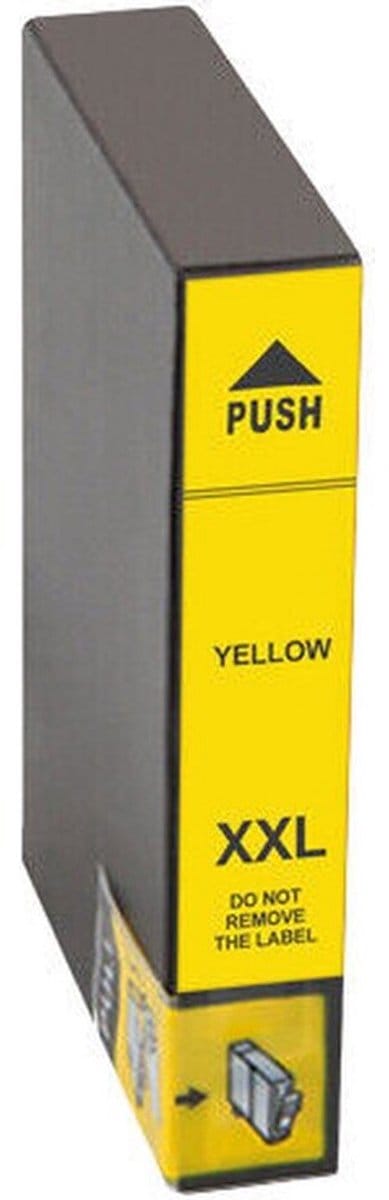 T1304 Geel Huismerk Inkt Cartridge | Compatible met Epson T1304 Geel | Geschikt voor Epson B42WD, BX: 525WD, 535WD, 625FWD, 630FW, 635FWD, 925FWD, 935FWD. SX: 525WD, 535WD, 620FW. WF: 3010DW, 3520DWF, 3530DTWF, 3540DTWF, 525, 630, 7015, 7515, 7525