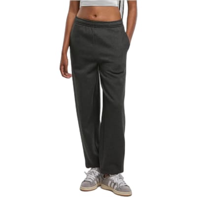 Urban Classics - Fluffy Dames joggingbroek - S - Grijs