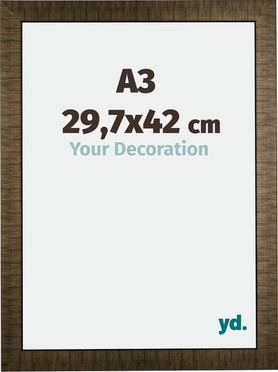 Your Decoration - Fotolijst A3 29,7x42 cm - Hout - Champagne Geborsteld - Leeds