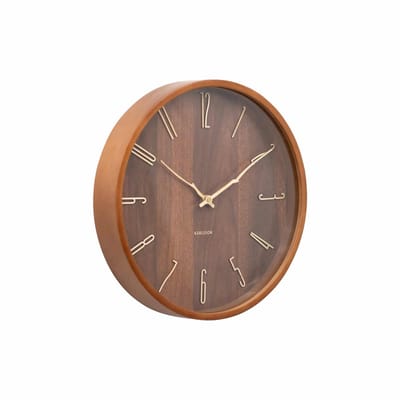 Karlsson Wandklok Rama - Donker hout - Ø30cm - Wandklok Modern