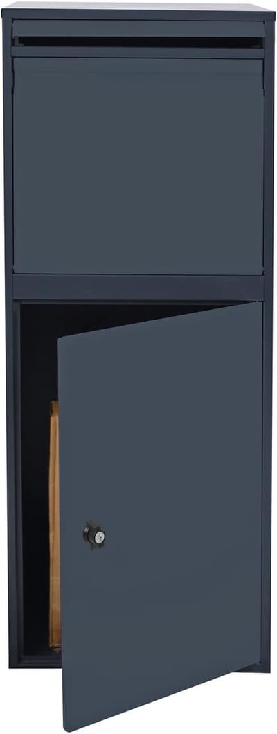 Grijze Pakketdoos 41x38.5x72 cm - Pakketpost en Brievenbus voor Thuis