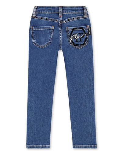 Denim Trousers Slim Fit Hexagon