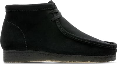 Clarks - Heren schoenen - Wallabee Boot - G - black suede - maat 41