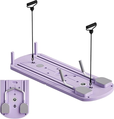Pilates Board - Thuis Fitness - Core Training - Automatische Rebound - 110 cm - Paars