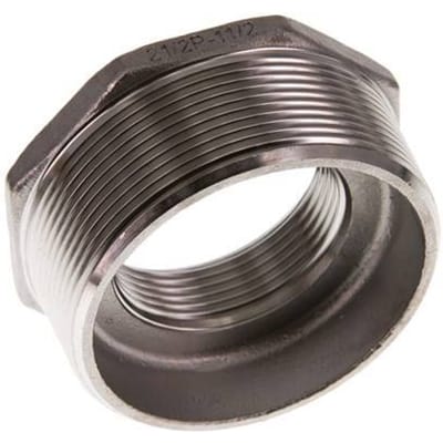 R 2 1/2'' x Rp 1 1/2'' M/F RVS Verloopring 16 Bar - FL2S-MF-SH-212R-112R