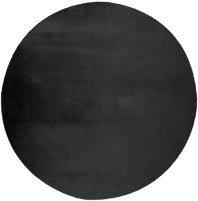 Paradise Fluffy – Antraciet – Rond – Hoogpolig & Zacht – Trendy – Fluffy – Vloerkleed – Karpet – 120x120 cm rond