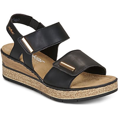 Rieker Sandalen - Dames - Zwart - Maat:39