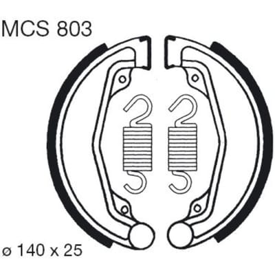 Remschoenset TRW MCS803