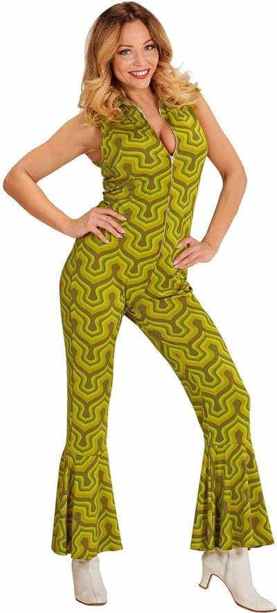 Retro groovy jaren 70 kostuum voor vrouwen - Volwassenen kostuums