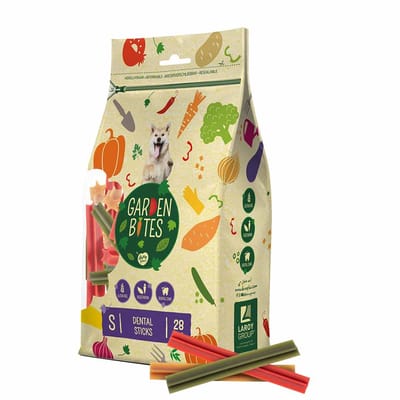 duvoplus Garden Bites - Dental Sticks Hondensnacks - Hondensnoepjes - Vegetarisch & Glutenvrij - Small 28st