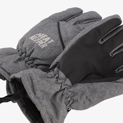 Heat Keeper kinder thermo handschoenen grijs - Maat 128/134
