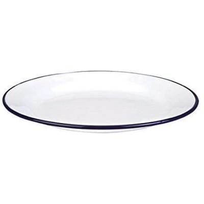 Ibili 901122 - ASSIETTE - Assiette Plate Acier Blanc 22 cm