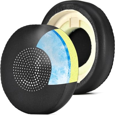 Comfortabele Vervangende Oorkussens van Gel voor Jabra Evolve2 65 en Evolve2 40, Geschikt voor Draadloze Hoofdtelefoons, Geluidisolatie en Comfortabele Pasvorm