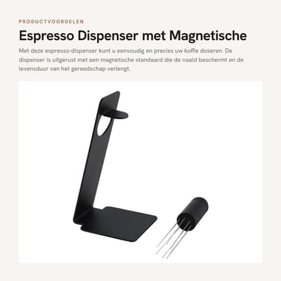 Dailygoods - Espresso Dispenser met Magnetische Standaard en Verstelbare Naald